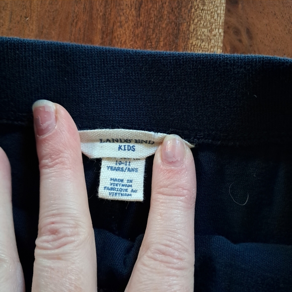 Lands End Dark Blue Skort with Button Detail - Picture 3 of 5